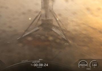 SpaceX совершила 400-ю посадку ракеты на морскую платформу
