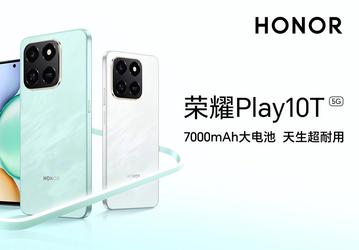 7000 мАч, 45 Вт, 120 Гц и IP65 — всего 120 долларов. Honor Play10T поступил в продажу