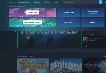 Искать игры стало проще: Valve запустила новое меню магазина Steam