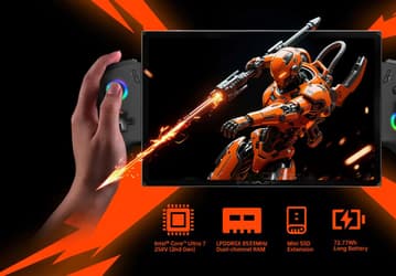 Такая портативная консоль даже не в каждую сумку влезет. OneXPlayer X1 Air получила процессор Intel и гигантский экран