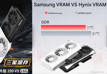 У видеокарт Radeon RX 9060 XT с памятью Samsung нагрев и потребление намного ниже, чем у версий с памятью Hynix