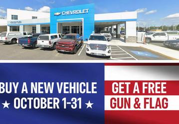 «Бог, пушки и Америка». Дилер Chevrolet раздаёт флаги США и ваучеры на покупку оружия как бонус к новому авто