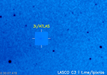 Комета 3I/ATLAS пережила удар солнечной плазмы: опубликованы уникальные кадры