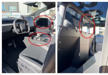 Новая Tesla с пластиковым задним «диваном». Появились живые фото машин Tesla Cybertruck для полицейского департамента Лас-Вегаса