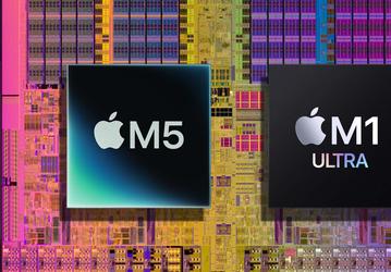 Стремительный прогресс Apple наглядно. Новая 10-ядерная базовая SoC M5 почти догнала 20-ядерного монстра M1 Ultra