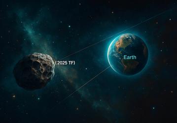 Астероид пролетел мимо Земли почти на уровне МКС в ночь на 1 октября