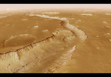 ESA опубликовало впечатляющий видеотур над регионом Xanthe Terra на Марсе