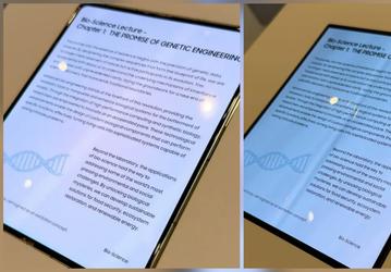 Такой экран ожидается в iPhone Fold и Samsung Wide Fold. Инсайдер показал дисплей Samsung без видимой складки