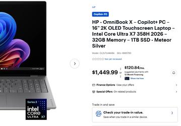 Сколько же стоят ноутбуки с новейшими процессорами Intel Core Ultra 300 с мощным iGPU. Первые цены показывают, что заметно меньше, чем ПК с Ryzen AI Max