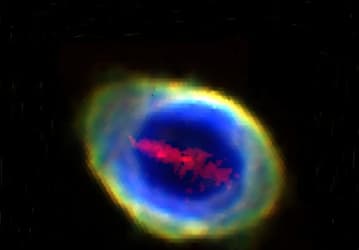 В знаменитой планетарной туманности Кольцо обнаружен гигантский «железный стержень» — след возможной испарившейся планеты