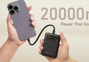 20 000 мАч, 65 Вт, кабель в оплётке и цена всего 22 доллара. Представлен портативный аккумулятор Portronics Ignis 65