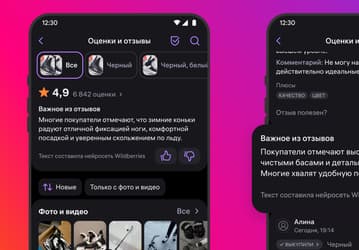 В Wildberries внедряют ИИ-пересказы отзывов на товары
