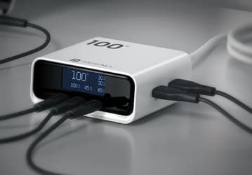 Portronics представила настольную 100-ваттную GaN-зарядку Adapto 100D с пятью USB, похожую на ретро будильник и с ценой всего 45 долларов