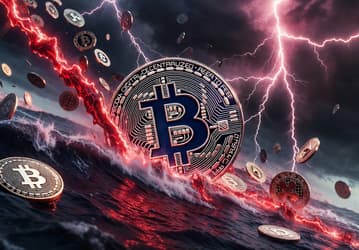 Биткойн резко обрушился, потянув весь крипторынок вниз: волна ликвидаций