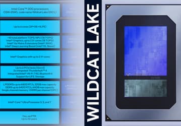 Полностью новые процессоры Intel Core 3 имеют максимум шесть ядер, из которых только два больших. Wildcat Lake имеют TDP 12-25 Вт