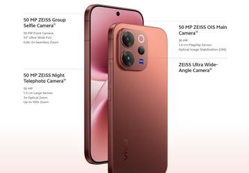 6500 мАч, 90 Вт, IP68/69, камеры с оптикой Zeiss: раскрыты характеристики Vivo V70 Elite