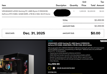 Corsair отменила оплаченный заказ на готовый ПК и тут же повысила его цену на 800 долларов. Пользователь Reddit рассказал о «подарке» на Новый год