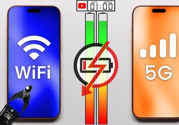 iPhone по Wi-Fi против iPhone по 5G. Сравнение автономности показало, сколько можно сэкономить в первом случае
