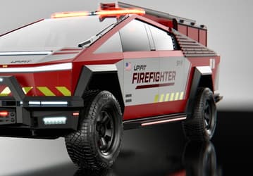 Первый в США: пожарные получили Tesla Cybertruck для тушения лесных пожаров