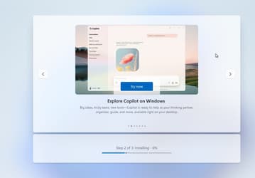 Чат-бот Copilot теперь встроен в Windows так, что пообщаться с ним можно ещё до окончания установки Windows