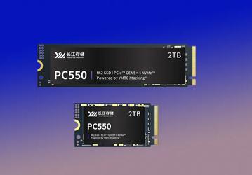 Китайская YMTC представила свой первый коммерческий SSD с интерфейсом PCIe 5.0 — YMTC PC550