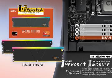 V-Color представила набор памяти DDR5 из двух модулей, один из которых является муляжом
