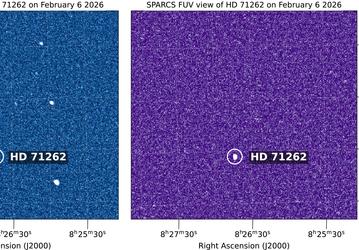 Миниатюрный спутник NASA SPARCS передал первые снимки для миссии по изучению экзопланет