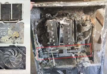 Пожар уничтожил комнату и компьютер китайца, но GeForce RTX 4060 выжила — потребовался лишь несложный ремонт и замена кулера