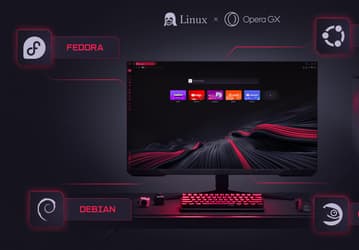 Игровой браузер Opera GX вышел на Linux