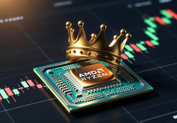 AMD стоит уже на 100 млрд больше Intel. Акции компании активно растут, устанавливая новые рекорды