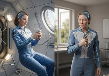 Невесомость «сбивает» ощущение веса: мозг перестраивает контроль силы без гравитации