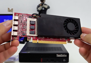 В очень маленький ПК Lenovo энтузиасты установили редкую Radeon RX 7400 с 8 ГБ памяти: получилась компактная игровая машина