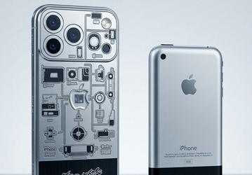 В России раскупили юбилейный iPhone 17 Pro с водолазкой Стива Джобса. Теперь представлена версия с фрагментом материнской платы первого iPhone