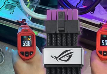 Усиленный кабель питания Asus ROG Equalizer в первом стороннем тесте показал заметное снижение температуры относительно обычного