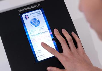 Samsung представила суперэкран для смартфона будущего: он позволяет определять артериальное давление по касанию пальца