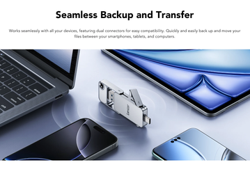 Крошечный твердотельный накопитель с разъёмами USB-C и USB-A и скоростью до 2 ГБ/с. Представлен Lexar SSD D70E Dual Drive Portable SSD