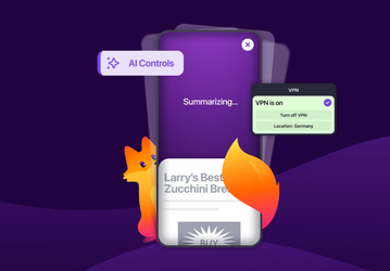 Mozilla выпустила большое обновление Firefox: управление ИИ на мобильных и выбор местоположения VPN