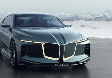 Таких BMW ещё не было: представлен Vision BMW Alpina — с огромными «ноздрями» и акульим носом