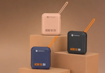 Нестандартный корпус, встроенный кабель USB-C и цена $13. Представлен новый мобильный аккумулятор Portronics Aero 10