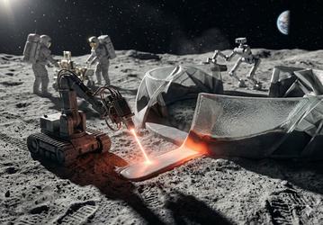 Лазерная технология может позволить «создавать» стекло и керамику прямо на Луне