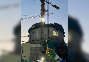 На пятом энергоблоке АЭС «Куданкулам» в Индии смонтирован корпус реактора Росатома