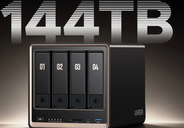 NAS с поддержкой до 144 ТБ, 10-гигабитной сетью и AMD Ryzen Embedded R2514. Представлен Ugreen NASync DXP GT