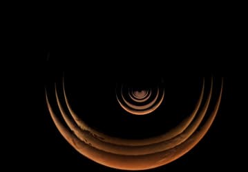 Космический таймлапс: NASA показало, как Марс превратился в тонкий серп перед зондом Psyche
