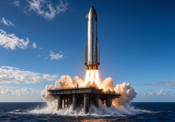 Starship хотят запускать и ловить в океане: SpaceX добивается разрешения США
