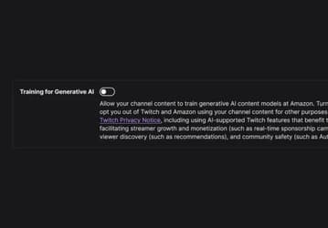 Twitch разрешила отключать обучение ИИ на контенте пользователей