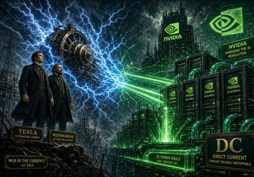 Nvidia,Google и Microsoft взялись активно продвигать постоянный ток спустя полторы сотни лет после исторической войны токов
