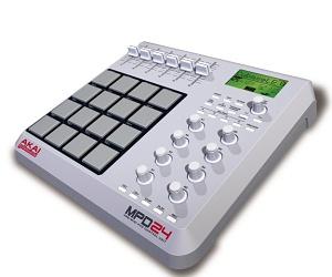 Akai MPD24 — USB/MIDI модуль управления c 16 датчиками для забивки ударных