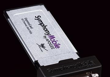 Apogee Symphony Mobile — 32-канальная цифровая интерфейсная карта формата Express Card для MacBook Pro