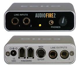 FireWire интерфейсы ECHO AudioFire 2 и AudioFire 4 для мобильной звукозаписи