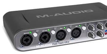 M-Audio Fast Track Ultra — USB2.0 звуковой интерфейс 6х6, включая четыре микрофонных входа